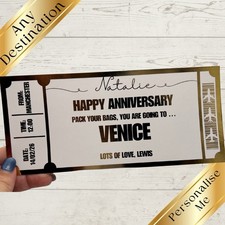 Personalised plane ticket - plane,