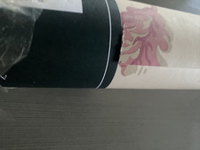 LAURA ASHLEY 'Merevale' Burgundy-Stone Wallcovering Wallpaper Matt Vintage