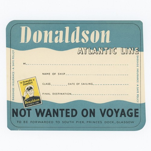 Vtg donaldson atlantic line - donaldson,