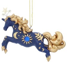 Blue & Gold Unicorn Christmas
