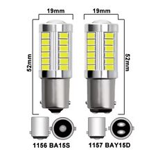 1156 1157 BA15S BAY15D P21W 33SMD LED Car Backup Reverse Rear Light Bulbs Brake