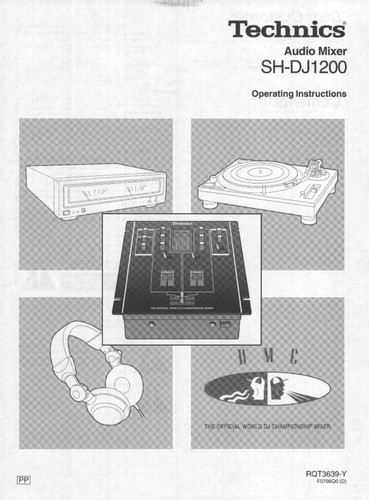 Technics dj1200 audio mixer - technics, sh-dj1200