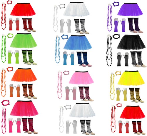 Neon tutu gloves leg - gloves,