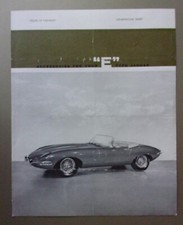 JAGUAR E TYPE S1 orig 1961 UK Mkt Fields Reclining Bucket Seats Leaflet Brochure