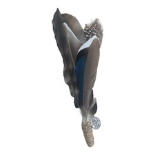 Handcrafted Smudging Feather Fan Wand Shamanic Pagan Wiccan Altar Tool