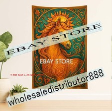 Solar horse fantasy tapestry - solar,