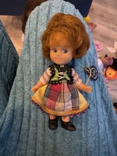 Rexard Vintage Mini doll  1960s Rooted Hair, Cute Dress