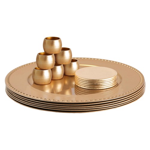18pc round charger plates - round,