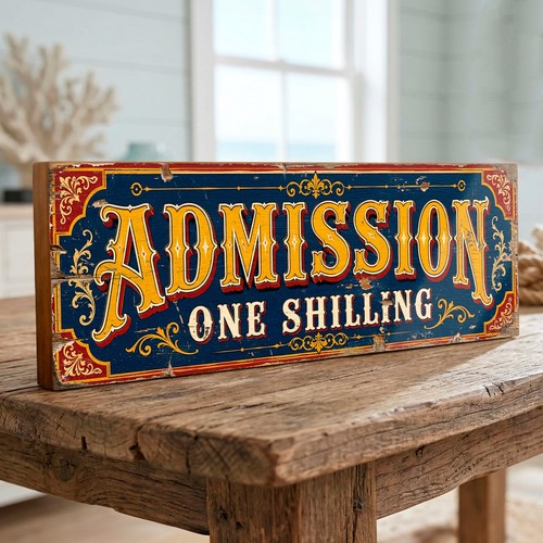 Admission one shilling - admission,