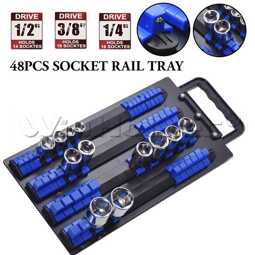 48pcs socket rail tray - rail, 1/4"