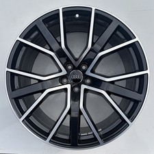 GENUINE AUDI RS6 21" DIAMOND CUT ALLOY WHEEL ANTHRACITE BLACK ET25 4G0601025CL