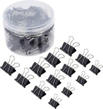 Binder Clips Paper Clamps Assorted Sizes 150 Count Medium, Small,Micro Assorted 