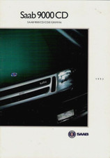 Saab 9000 CD 1992-93 UK Market Brochure CD CDE Griffin 2.0i 2.0 Eco 2.3i 2.3T