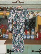 Vintage 1970s Vivien Smith Of York Designer Dress, UK 8/10, Multicoloured Floral