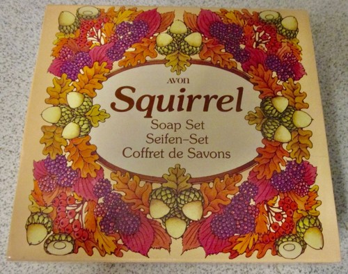 Vintage avon squirrel soap set - squirrel,