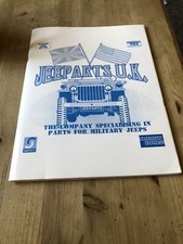 Jeep Parts Uk Military Jeeps , 62 Page Glossy Cover Catalogue