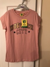 Norwich City Football T Shirt Girls junior 10 11 Years Kids Top Brand New Tags