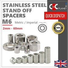 Stainless Steel Spacer Standoff spacer M6 stand off collar Round bush No thread