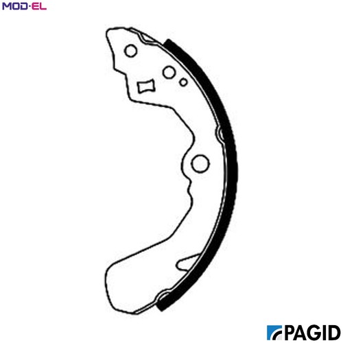 Brake shoe set h8620n - brake,
