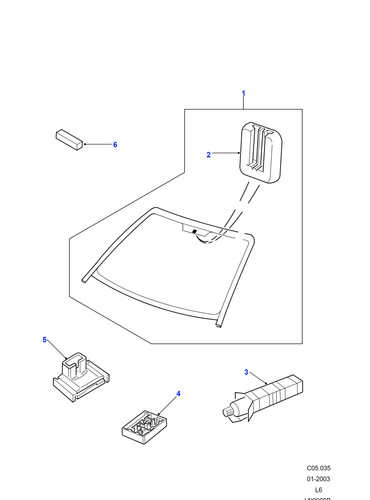 Land rover support windscreen - rover,