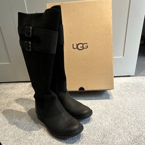 Ugg women black suede knee - suede,