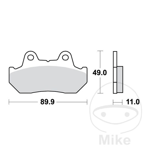 19078 sintered rear brake - 19078-sintered, pads
