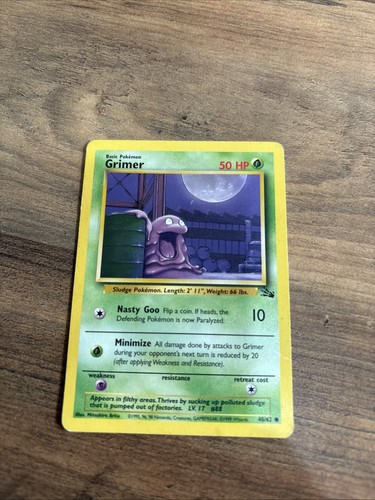 Grimer pokémon card - grimer, 48/62