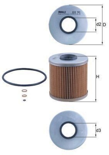 Oil filter mahle fits - fits, bmw