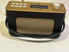 UEME DB-323B DAB+ Digital Radio Retro Style Tested Working Black Gold