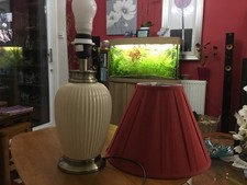 Beige ceramic  Fluted Table