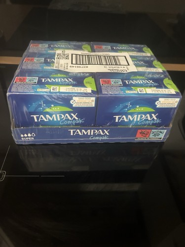 Tampax super tampons boxes - x, 6