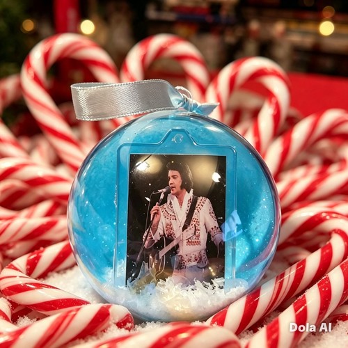 Elvis presley christmas bauble - elvis,