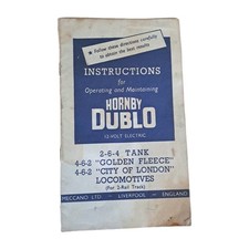 Hornby Dublo Instructions For