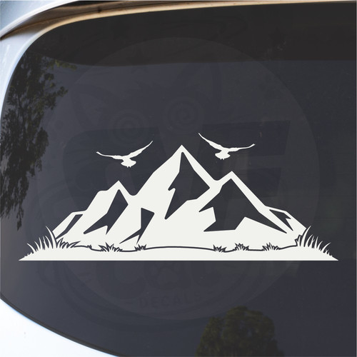 Mountain vinyl decal - mountain,