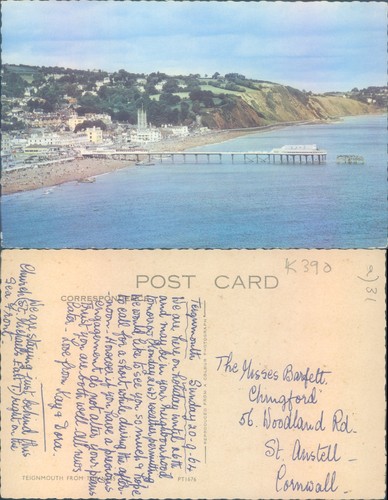 Teignmouth coastline and pier