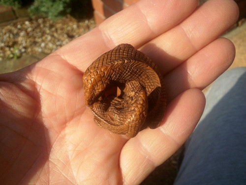 Hand carved wood netsuke - hand,