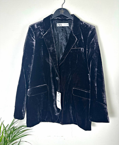 Zara women black velvet - women's,