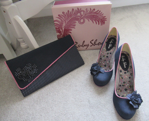 Ruby shoo carrie navy floral - ruby,