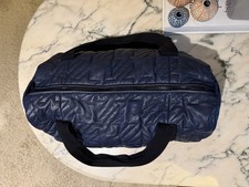 MAJE Navy Blue Leather Duffle