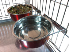 Large Dog Food Water Bowls Red