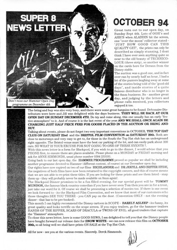 Derann super 8mm newsletter - 8mm,