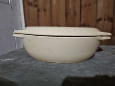 2 Ltr Aga Cast Iron Creme Enamelled Oval Casserole Dish 907207 