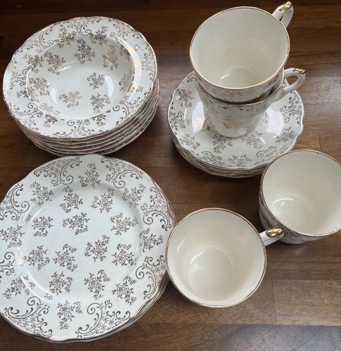 Vintage china tea set - vintage, set,