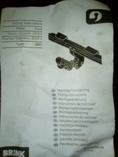 New Un Used Brink 5861 Fixed Tow Ball Tow bar for Ford Transit Connect 2013 - 18