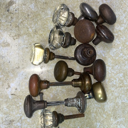 Various antique door - various, knobs