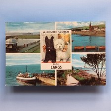 Largs Ayrshire Postcard 1975 Boating Lake Ice Cream Kiosk Scotland