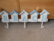 Beach Hut decorative item for home bathroom rustic theme in wood sea side