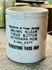Rare 1918 Transferred PUB Cream Pot or Crock: KIRKSTONE PASS INN (K468)