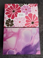 Pair Of Tili Decorative Boxes (Empty) VGC. Patterned Storage Box.