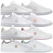 K-Swiss Ladies Court Shield Trainers Classic Casual Shoes Leather Sneaker